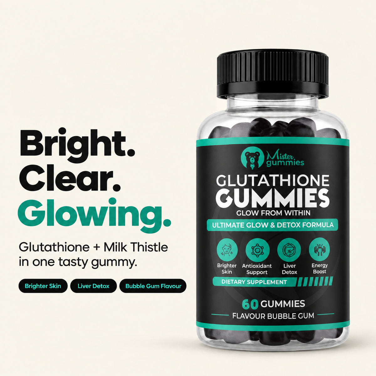 Glutathione Gummies for Skin Glow & Liver Detox
