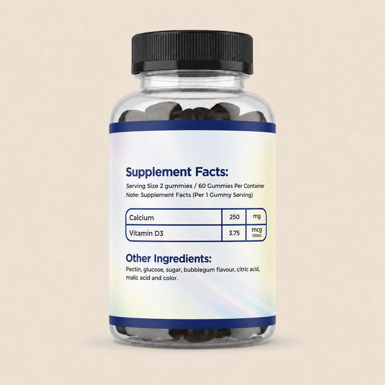 Kids Calcium with Vitamin D3 – Strong Bones & Height Support
