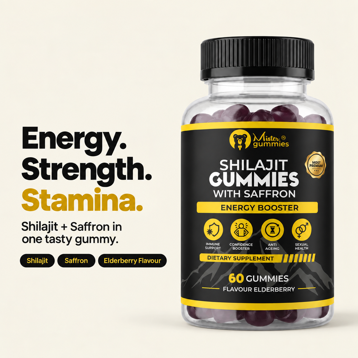 Shilajit Gummies with Saffron – Pakistan's Most Premium