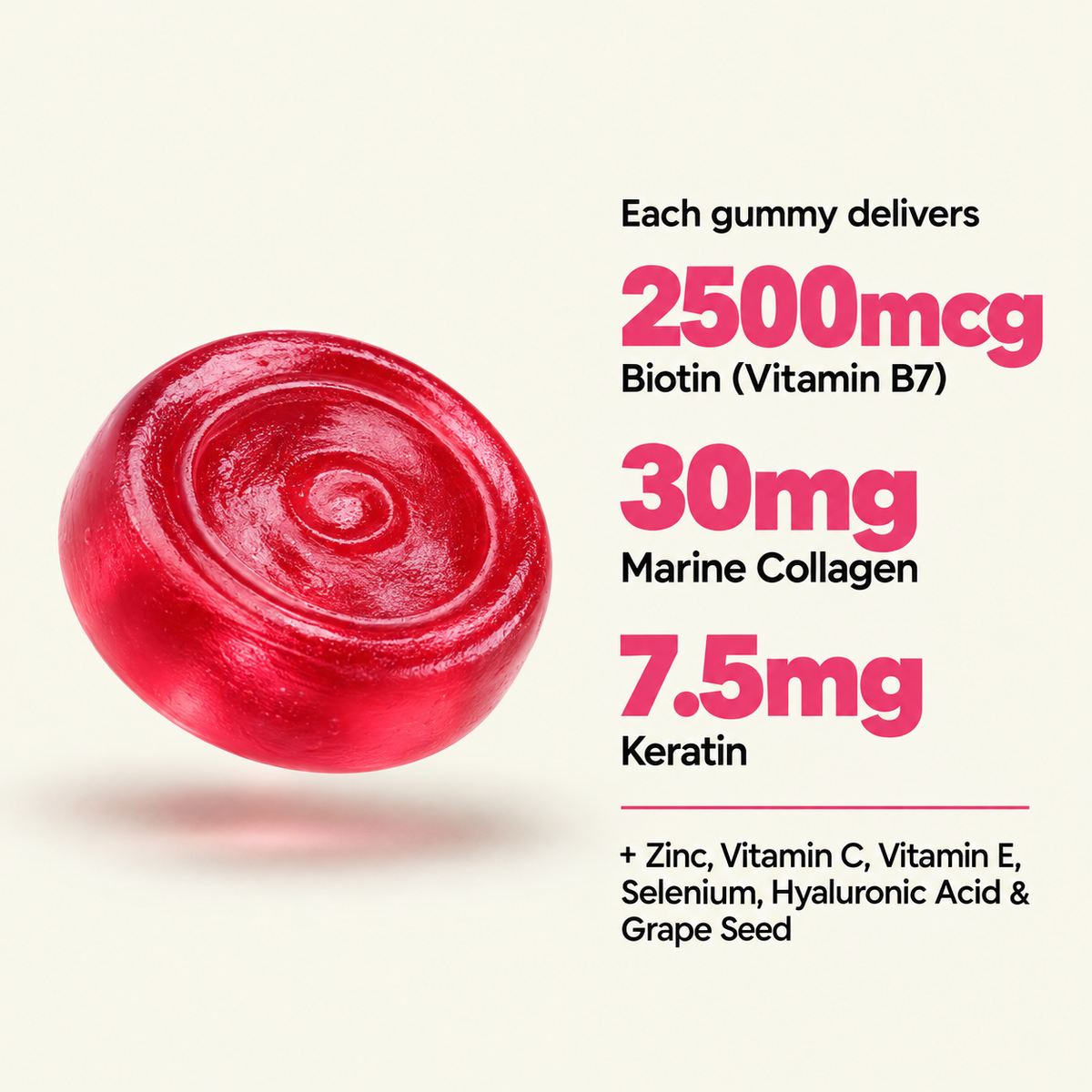 Biotin Glow+ Gummies Pakistan's First 8 in 1 Premium Blend