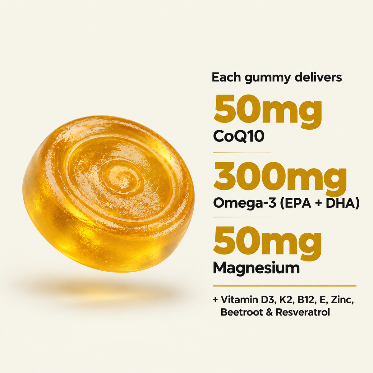 Q10 with Omega-3 Gummies- Pakistan's Best Super Formula