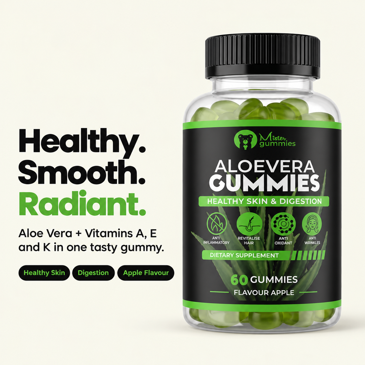 Aloevera Gummies (Skin, Hair & Immune Booster)
