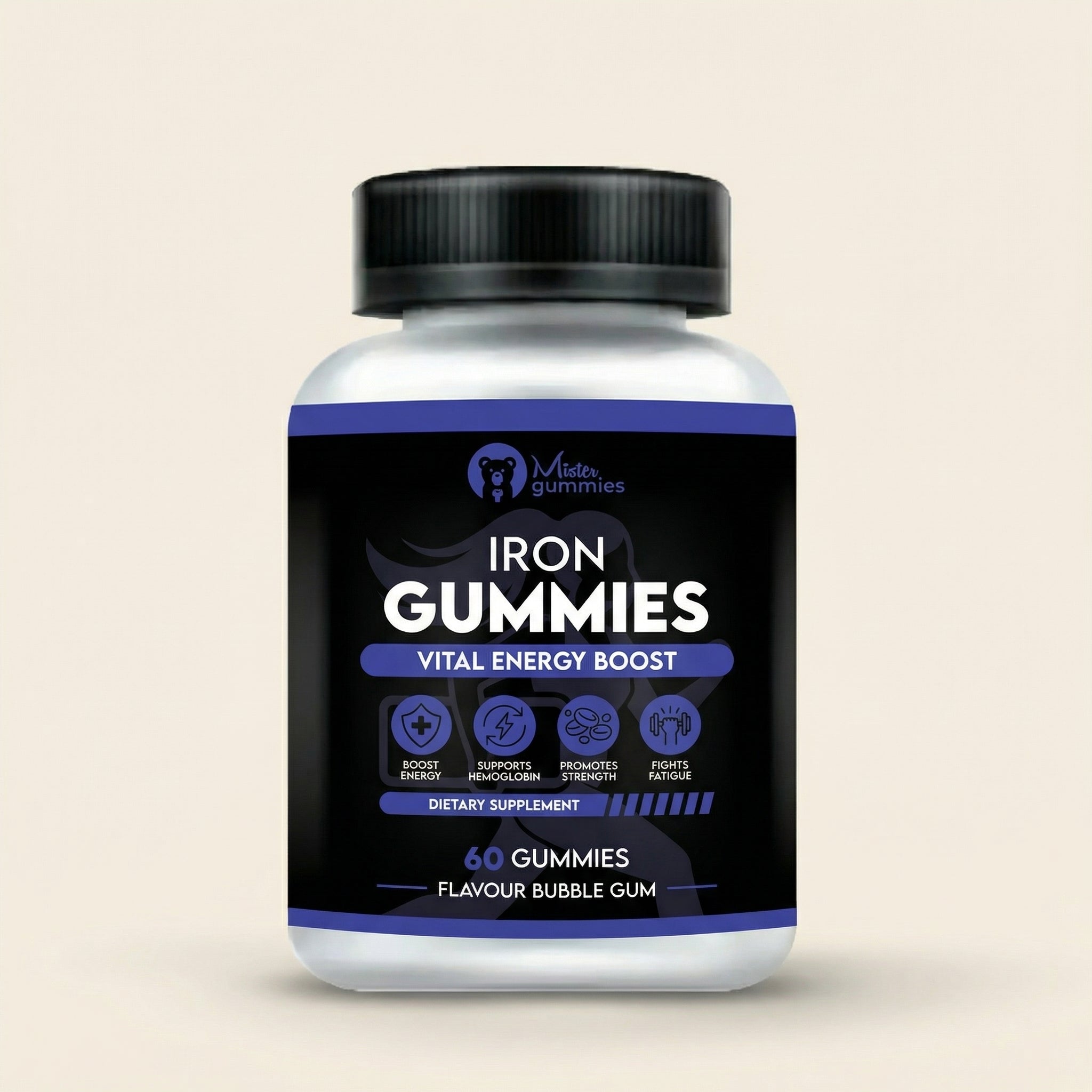 Iron Gummies with B-Complex, Zinc & Vitamin C