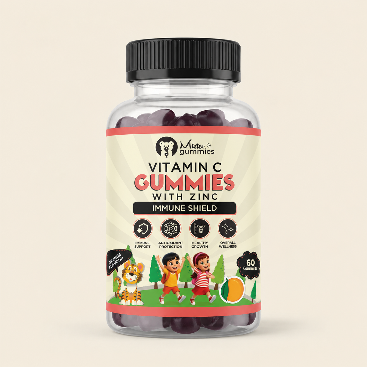 Kids Vitamin C & Zinc Gummies – Immune Shield