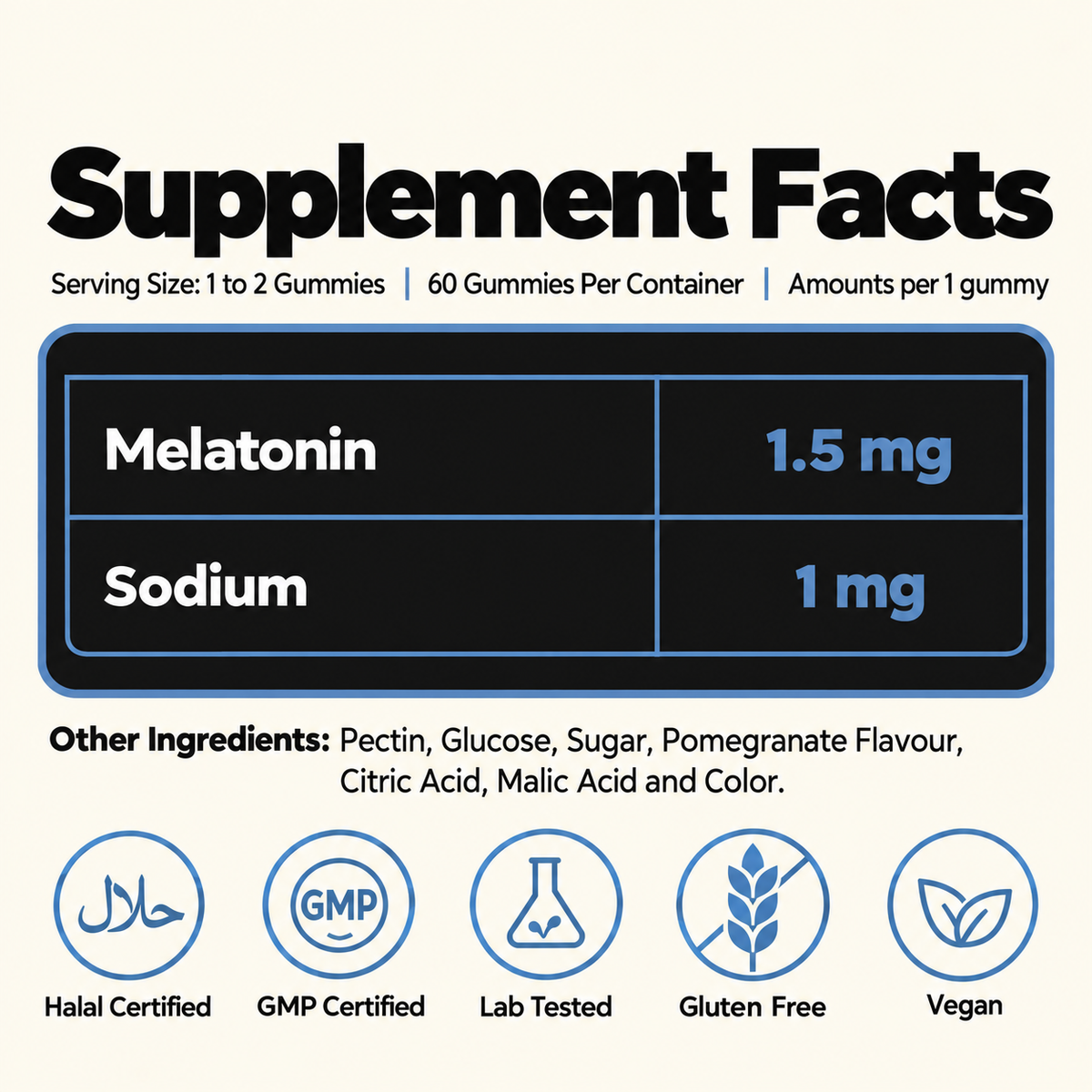 Melatonin Gummies for Deep Sleep & Relaxation