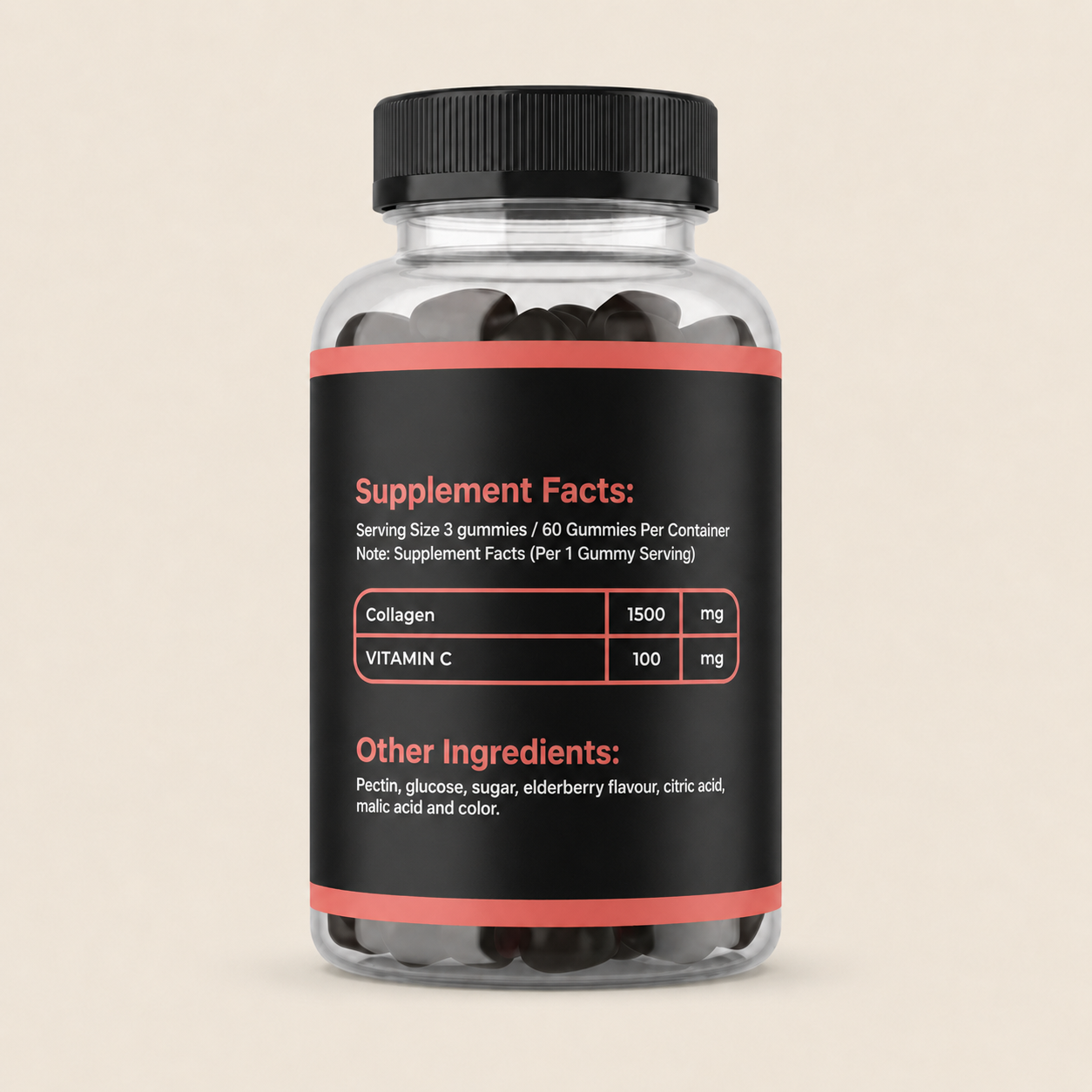 Hydrolyzed Marine Collagen + Vitamin C Gummies