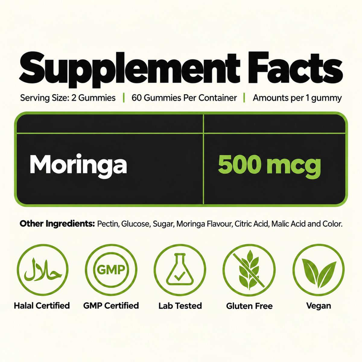 Moringa Gummies with 90+ Nutrients Superfood