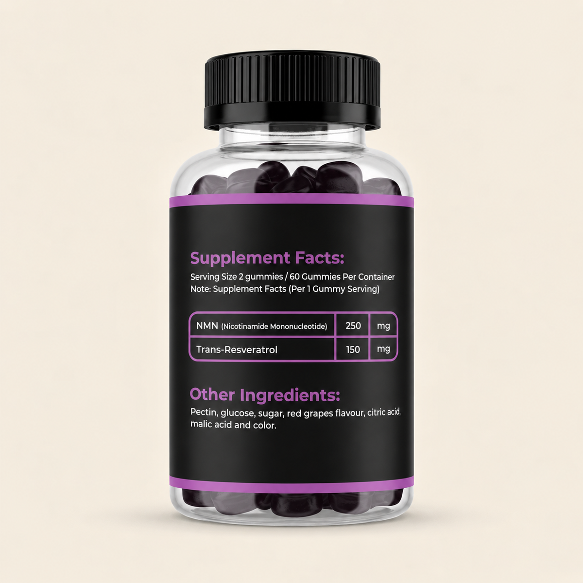 NMN + Resveratrol Gummies for Cellular Energy & Healthy Aging