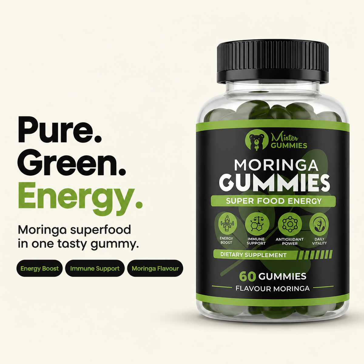 Moringa Gummies with 90+ Nutrients Superfood