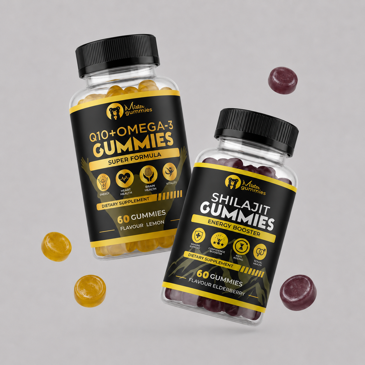 Power & Energy Duo (Q10 & Shilajit Gummies)