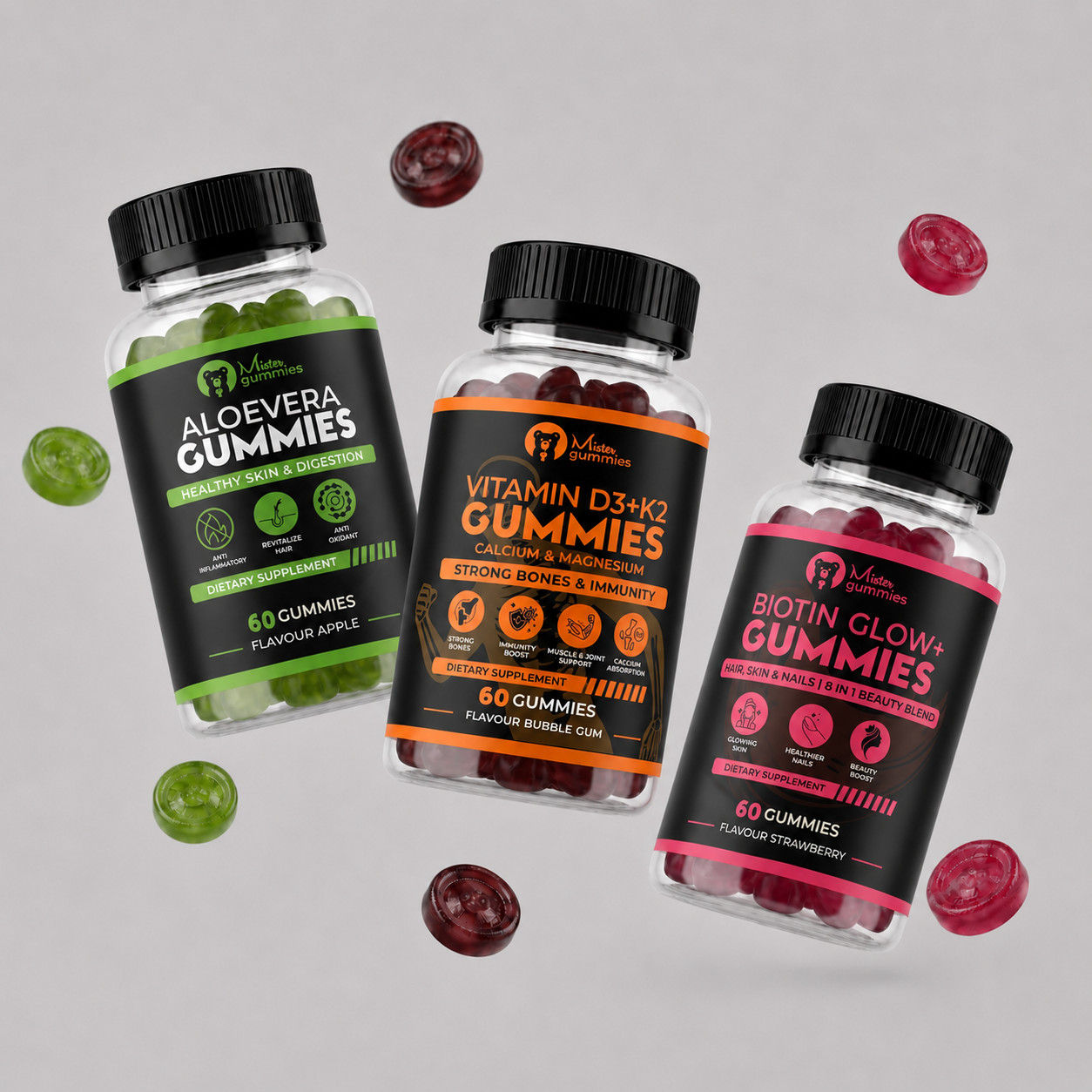 Daily Essential Trio (Biotin, Alovera & vitamin D3)