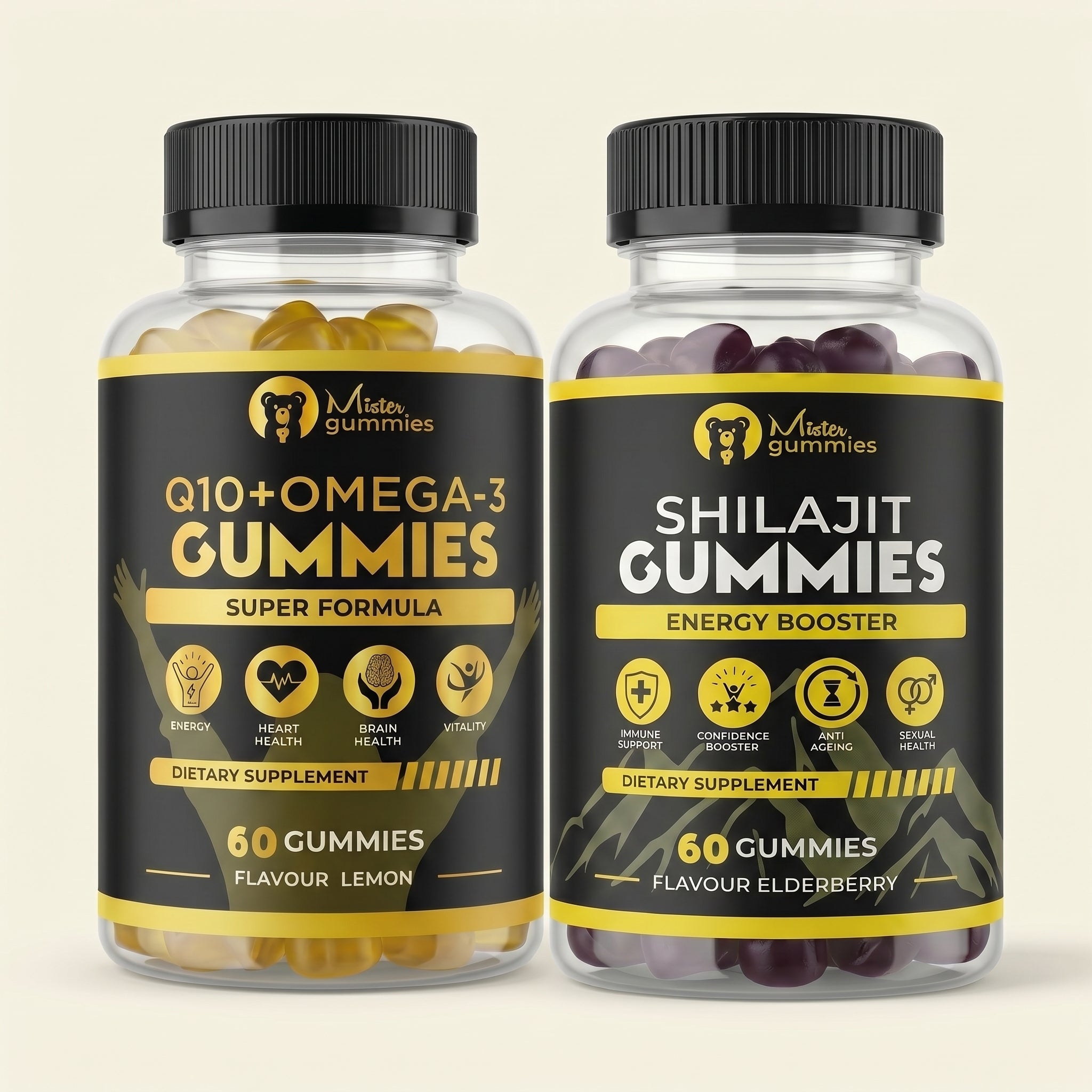 Power & Energy Duo (Q10 & Shilajit Gummies)