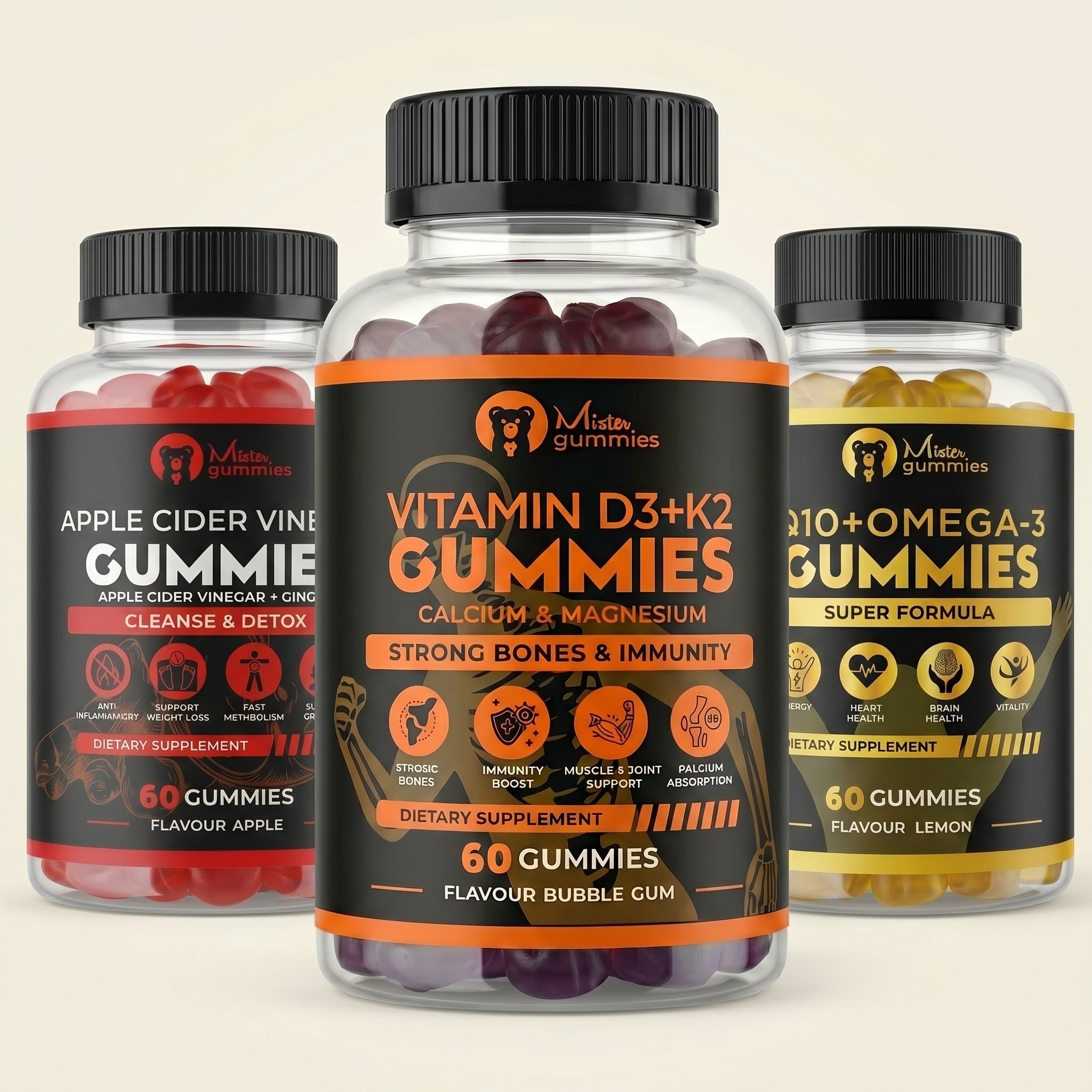 Boost bundle (Q10, ACV & Vitamin D3 Gummies)