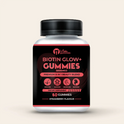 Mister Gummies Biotin Glow+ Gummies 5000mcg Premium 8-in-1 Beauty Blend Dietary Supplement for Healthy Skin, Nails, Hair, and Glow, Strawberry Flavour, 60 Gummies.