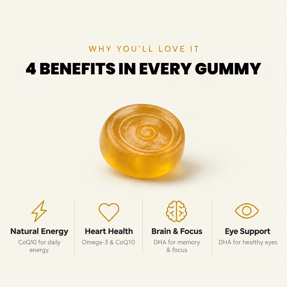 Q10 with Omega-3 Gummies- Pakistan's Best Super Formula