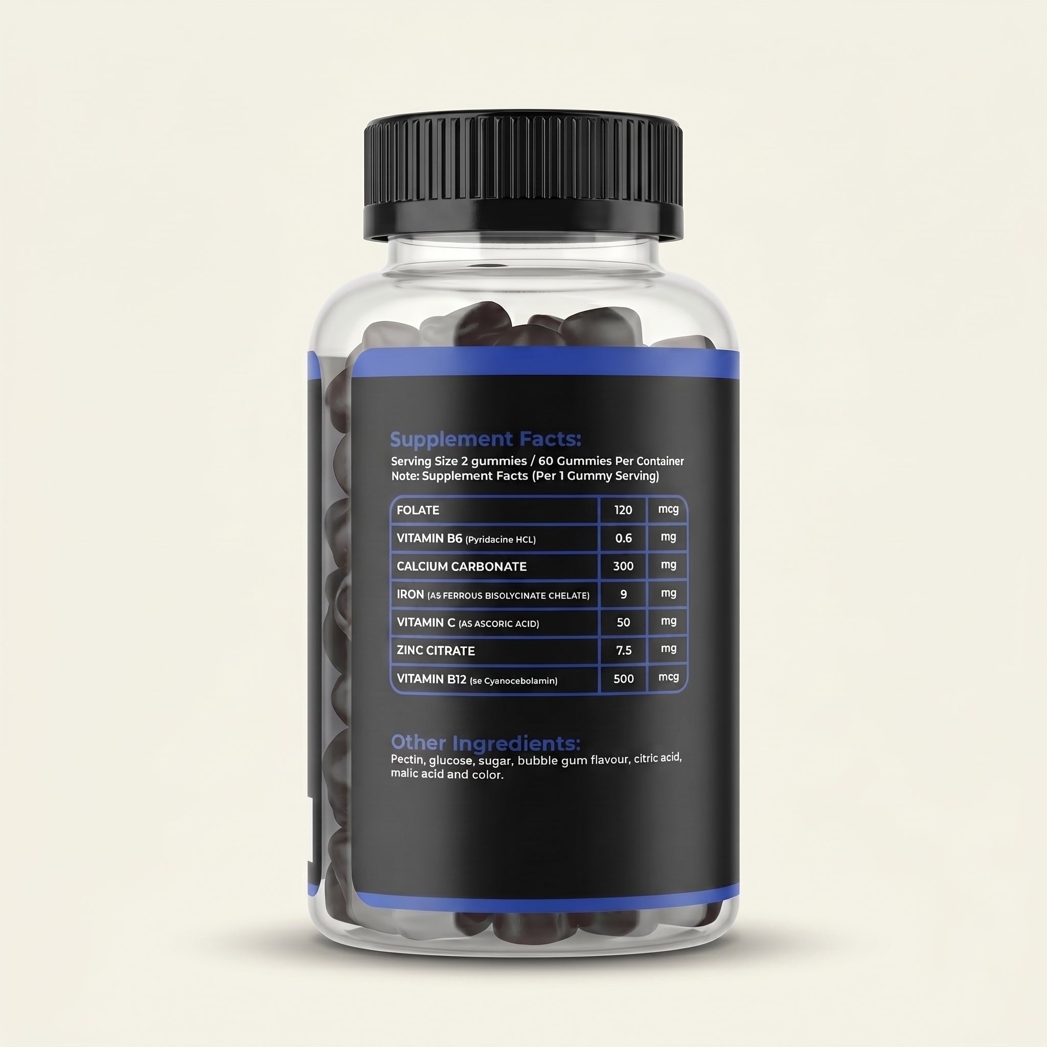 Iron Gummies with B-Complex, Zinc & Vitamin C
