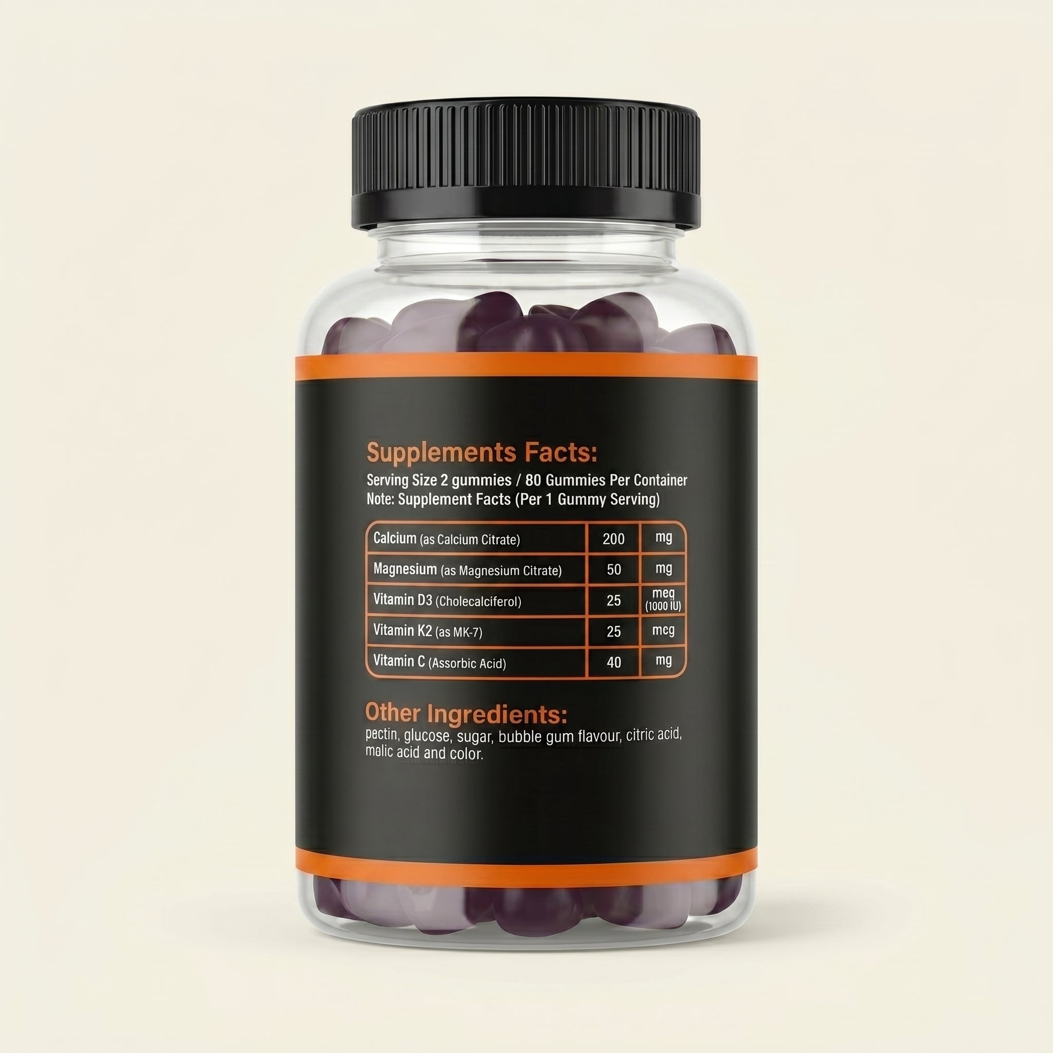 Vitamin D3+K2 Gummies – Bones & Immunity