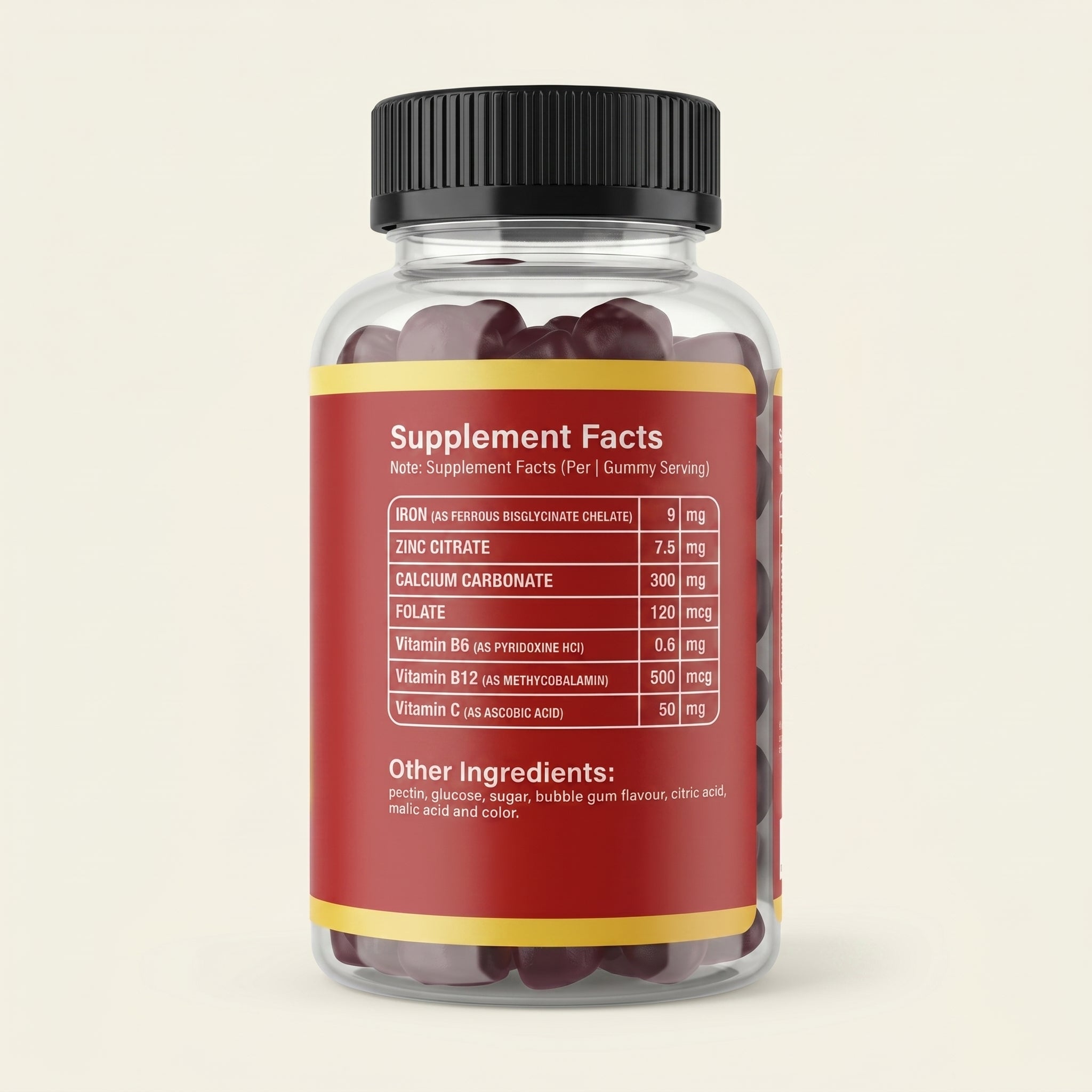 Kids Iron Gummies with Essential Nutrients
